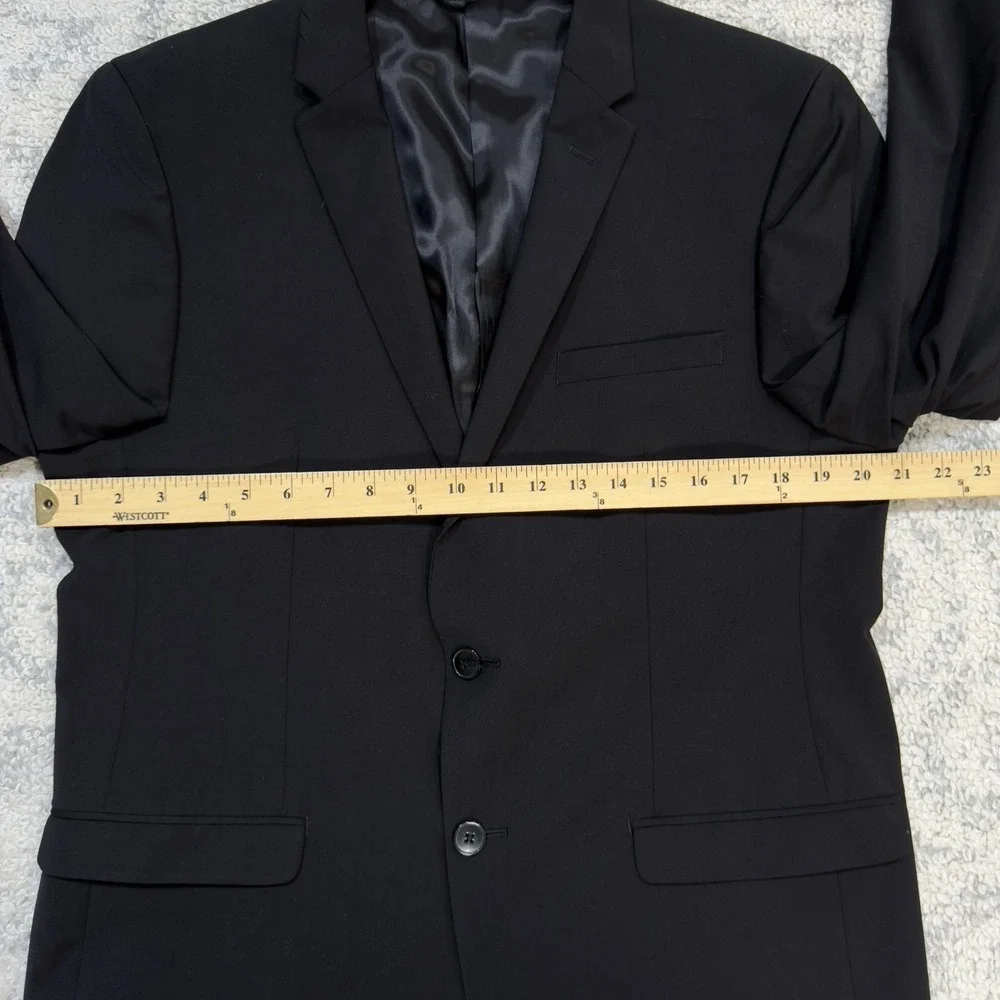 Calvin‎ Klein Blazer Sport Coat Black 2 Button Single Breasted Men's 42R
